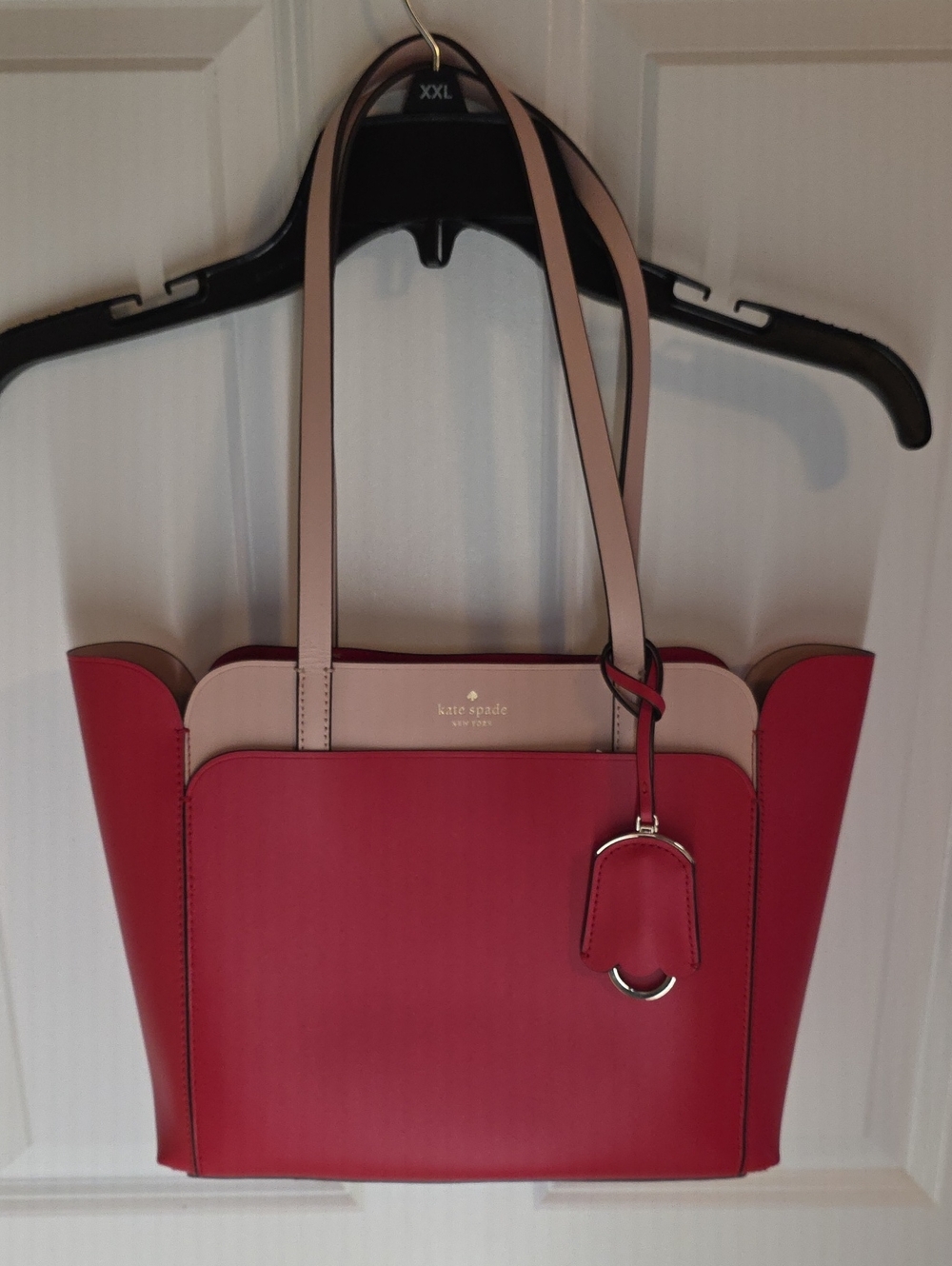 kate spade Two-Tone Red & Pink Shoulder Tote